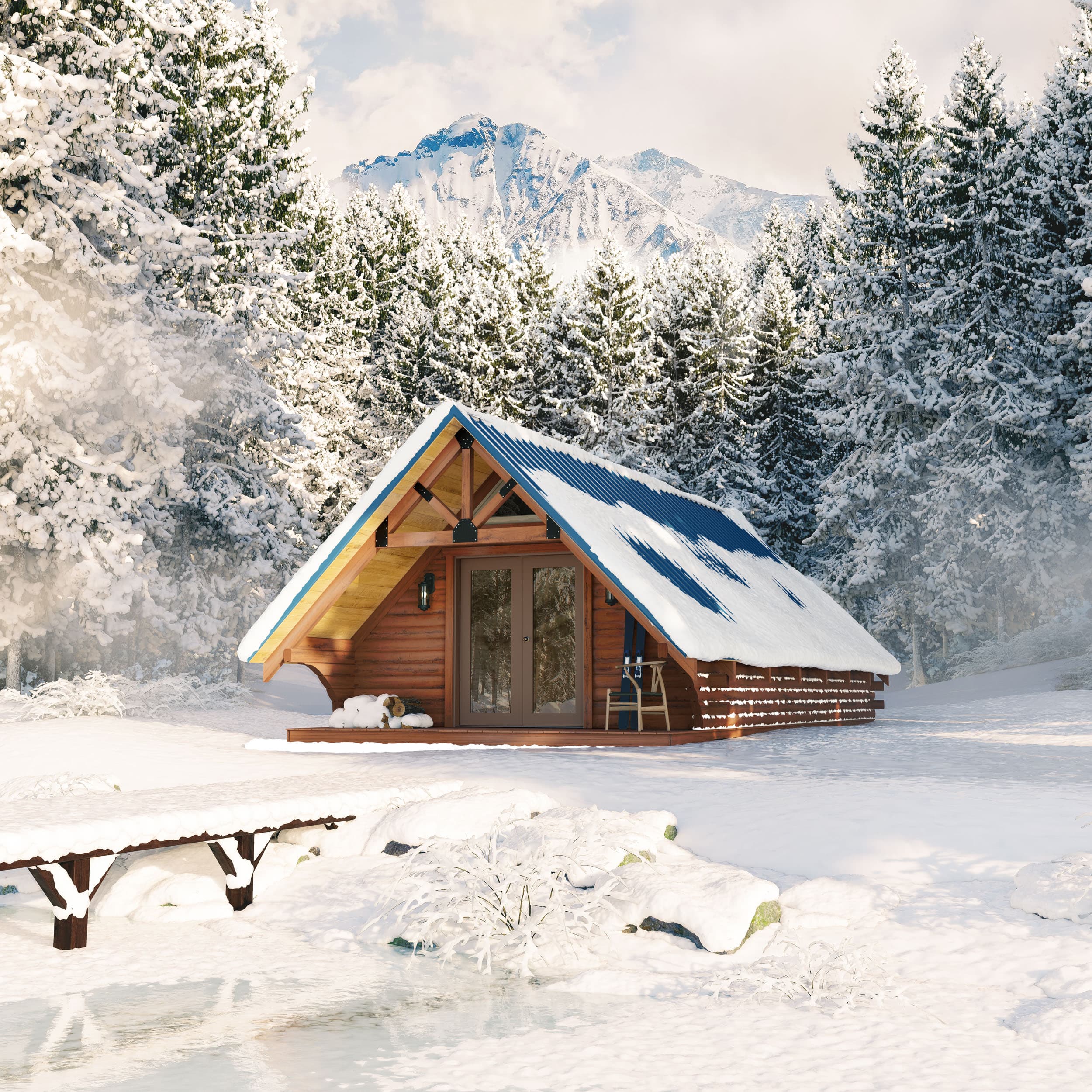 Pikes Peak Series 14x40 Amish Cabin